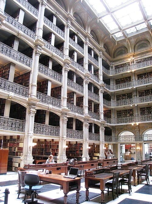 George Peabody Library view one